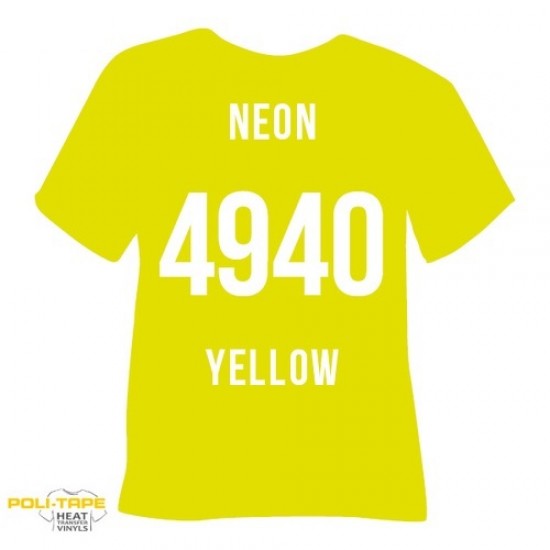 POLI-TAPE TURBO -4940 NEON YELLOW 50cm