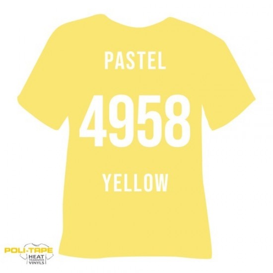 POLI-FLEX TURBO -4958 PASTEL YELLOW 50cm